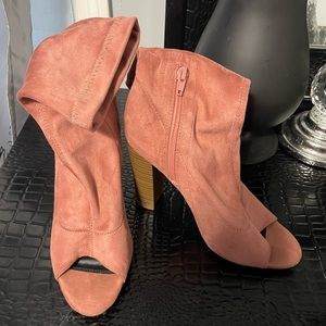 Akira Liliana bootie open toe